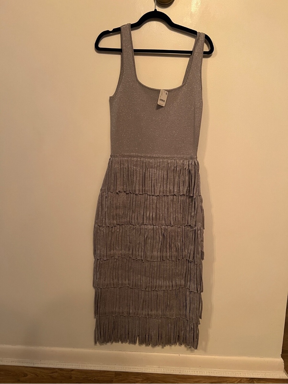 Free People Small Endless Rose Silver Tassle Dress